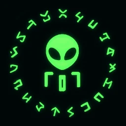 Galaxy Code: uzaylı metin simgesi